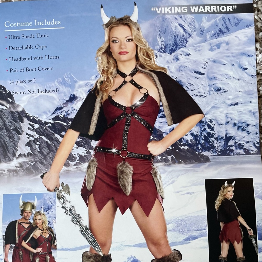 Womens size large Viking costume